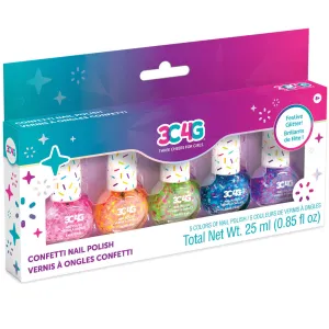 3C4G Sparkle & Shine Confetti Nail Polish Set - Multi-Color