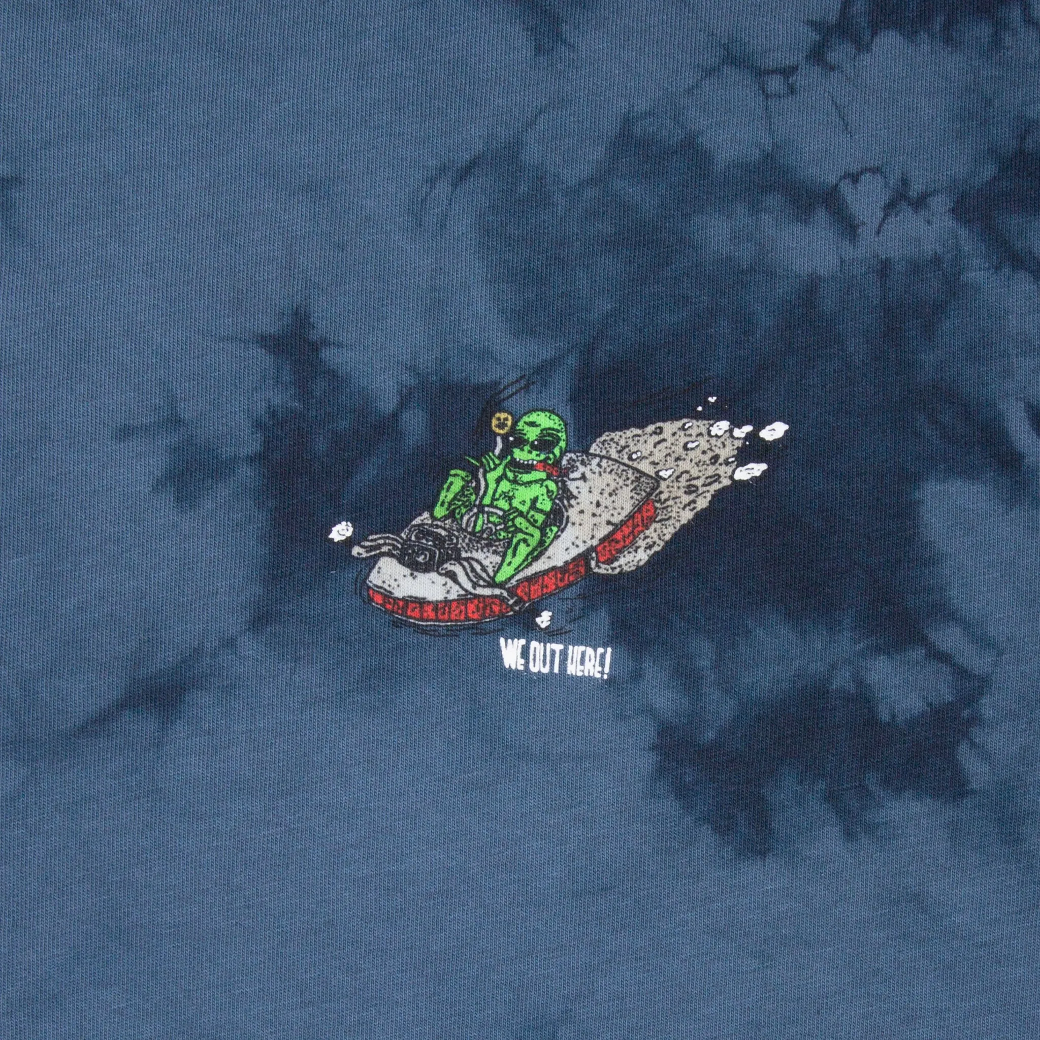 Alien Fink Tee (Acid Wash Blue)