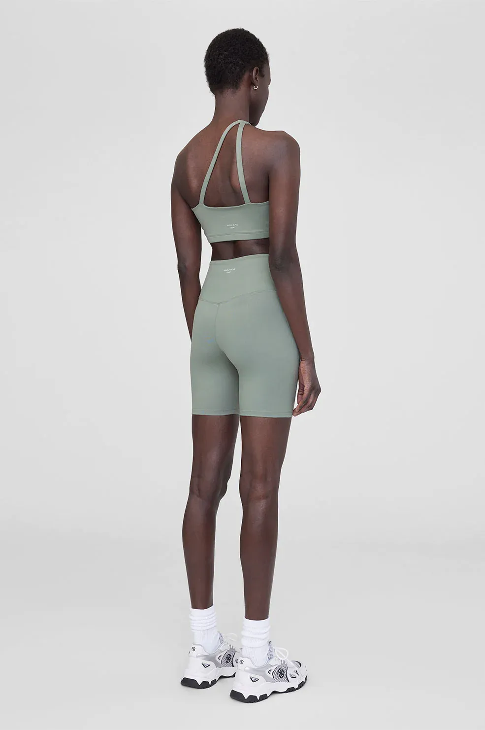 Anine Bing - Blake Biker Short in Artichoke