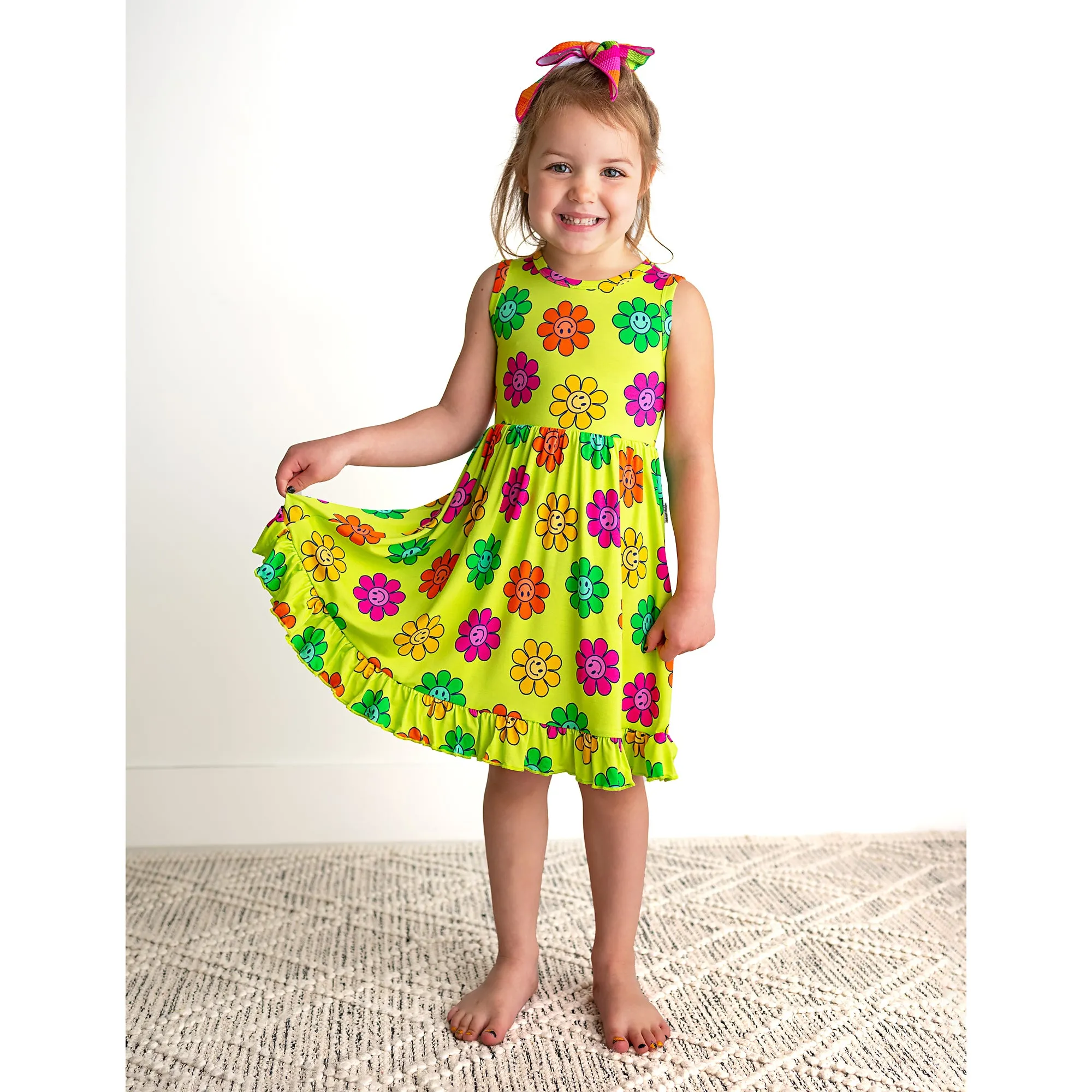 Ashleigh Smiley TANK RUFFLE TWIRL DRESS