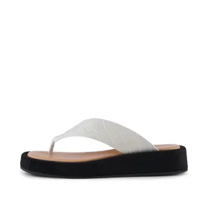 Astrid sandal leather - OFF WHITE CROCO