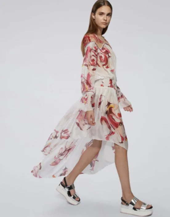 Asymmetric Macrofluid Dress