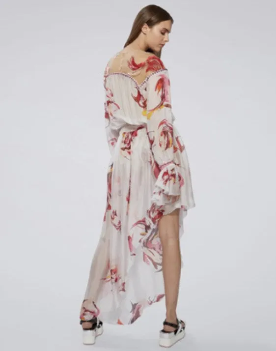 Asymmetric Macrofluid Dress