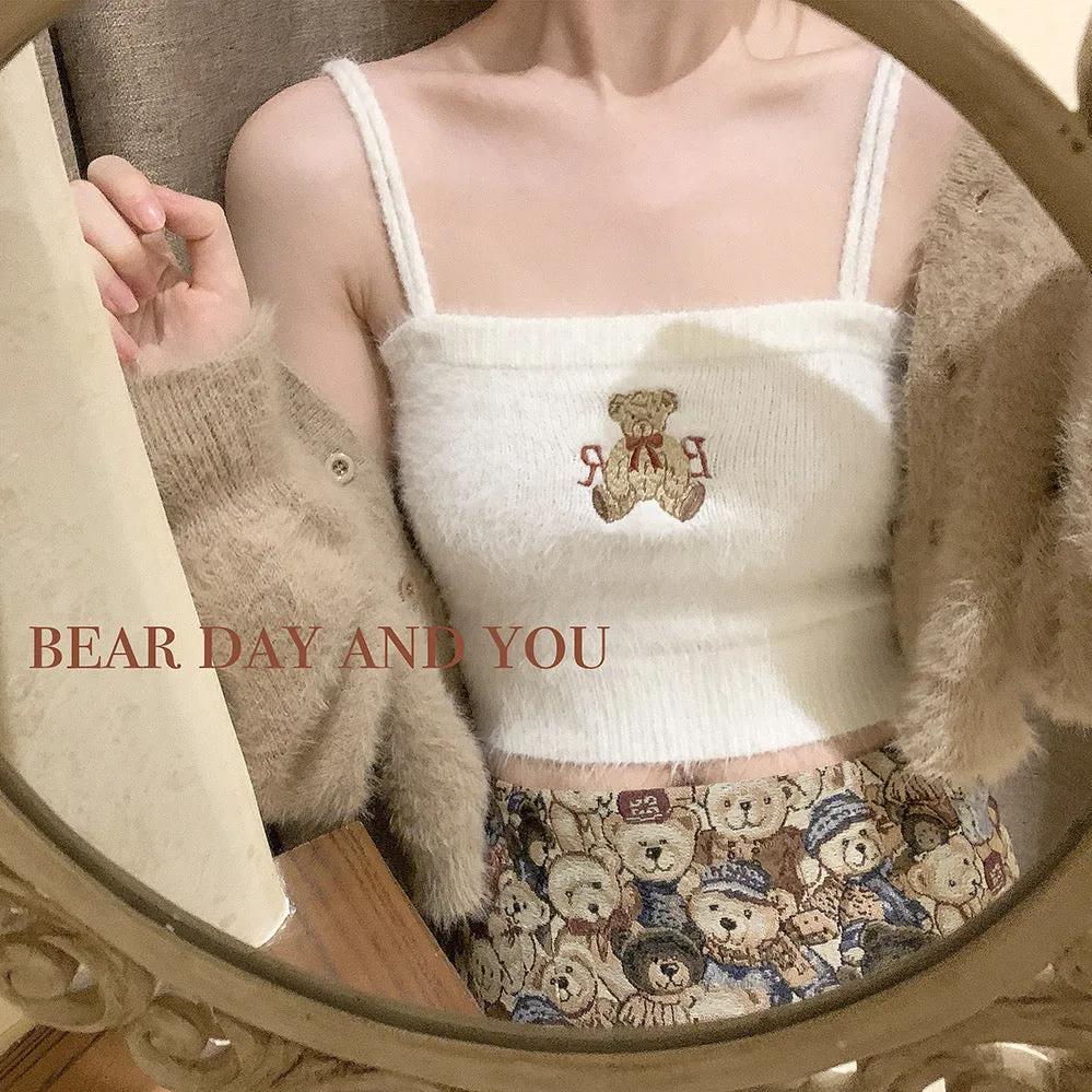 [Basic] Bear and you faux fur top