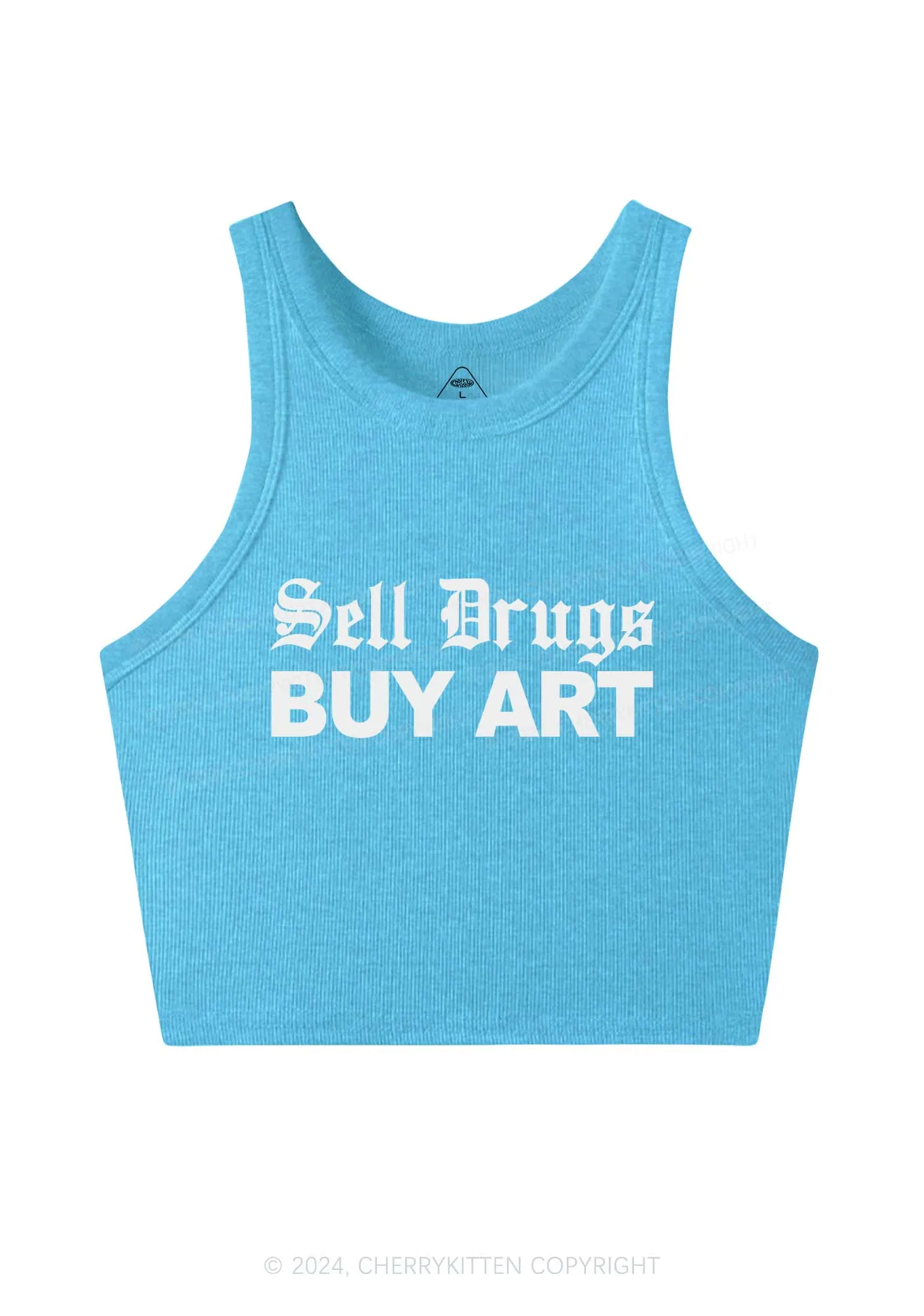 Buy Art Y2K Crop Tank Top Cherrykitten