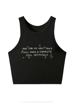Complete Fool Of Myself Y2K Crop Tank Top Cherrykitten