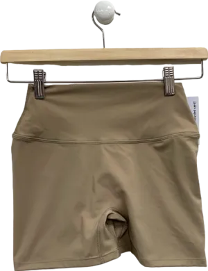 CSB Beige High-Waisted Cycling Shorts UK M