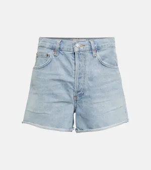 Dee high-waisted denim shorts AGOLDE, blue