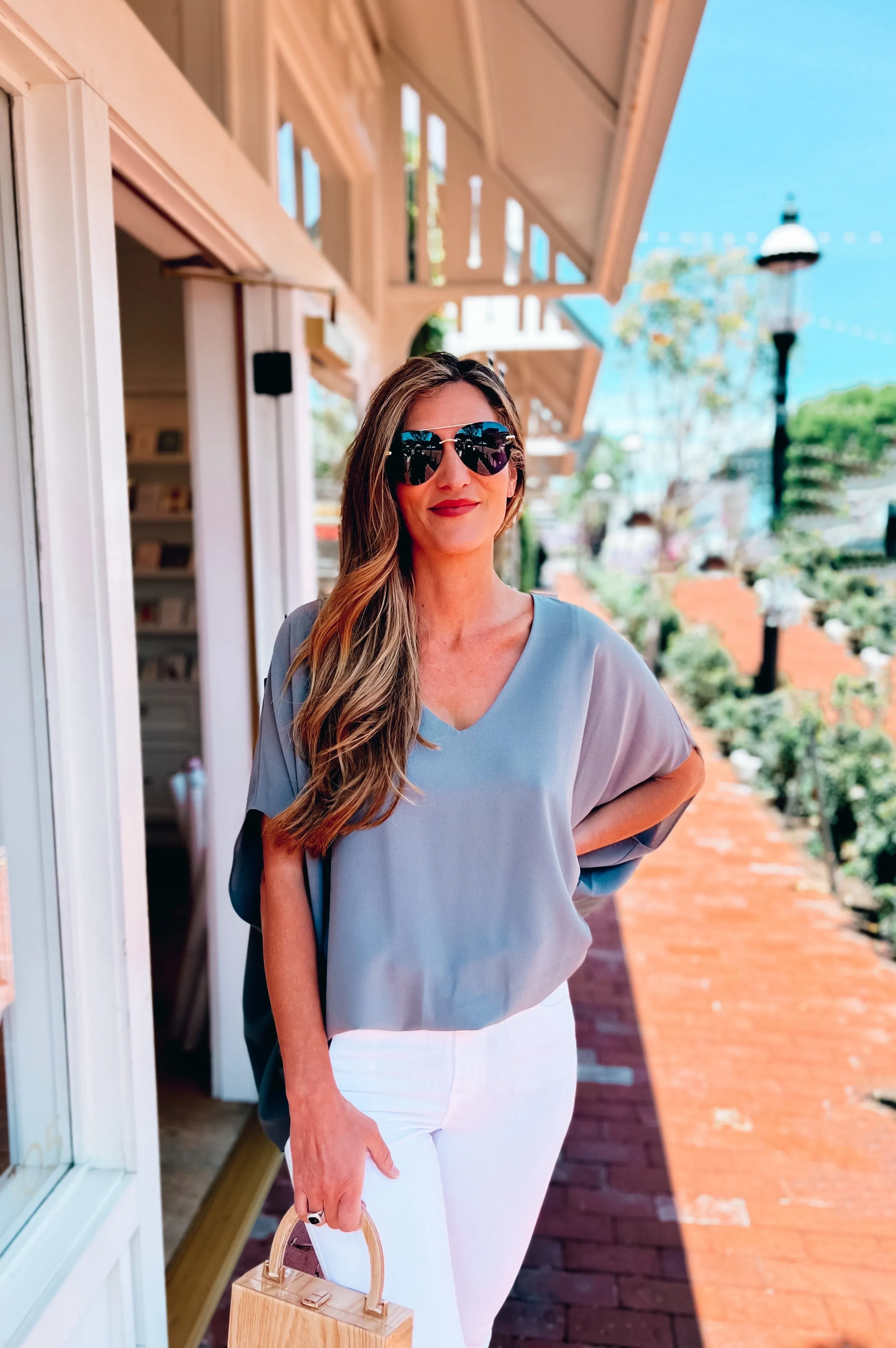 Dreamy Caftan Top Grey