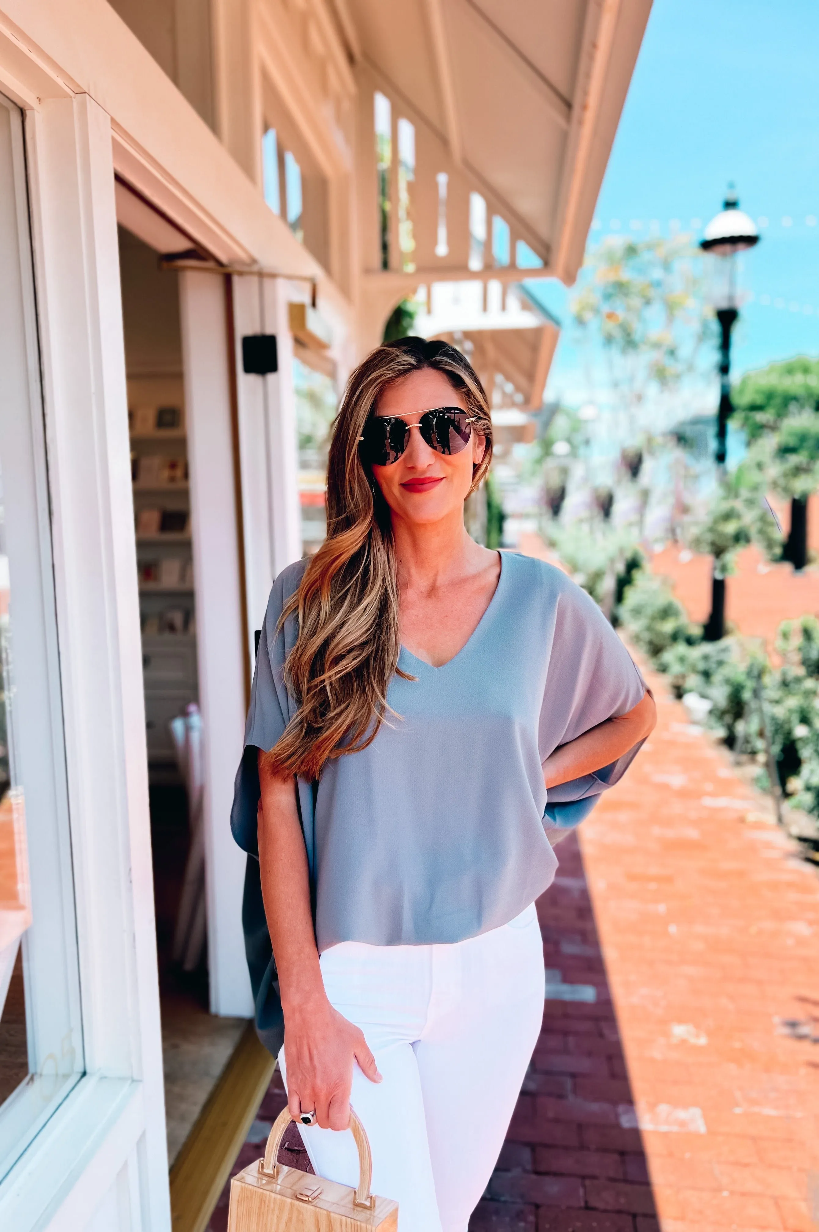 Dreamy Caftan Top Grey