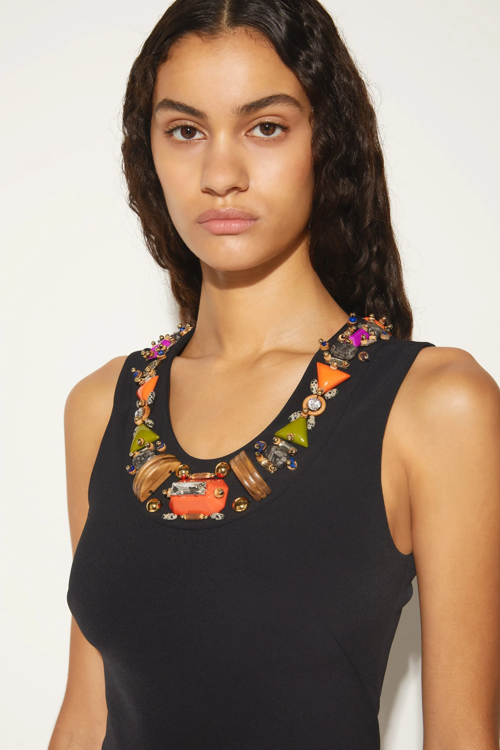 Embellished Asymmetric Dress