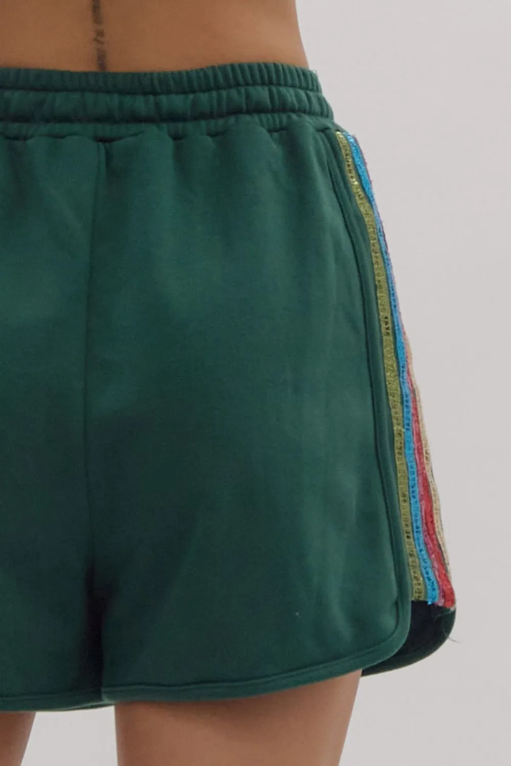 Embellished Track Barbie Shorts
