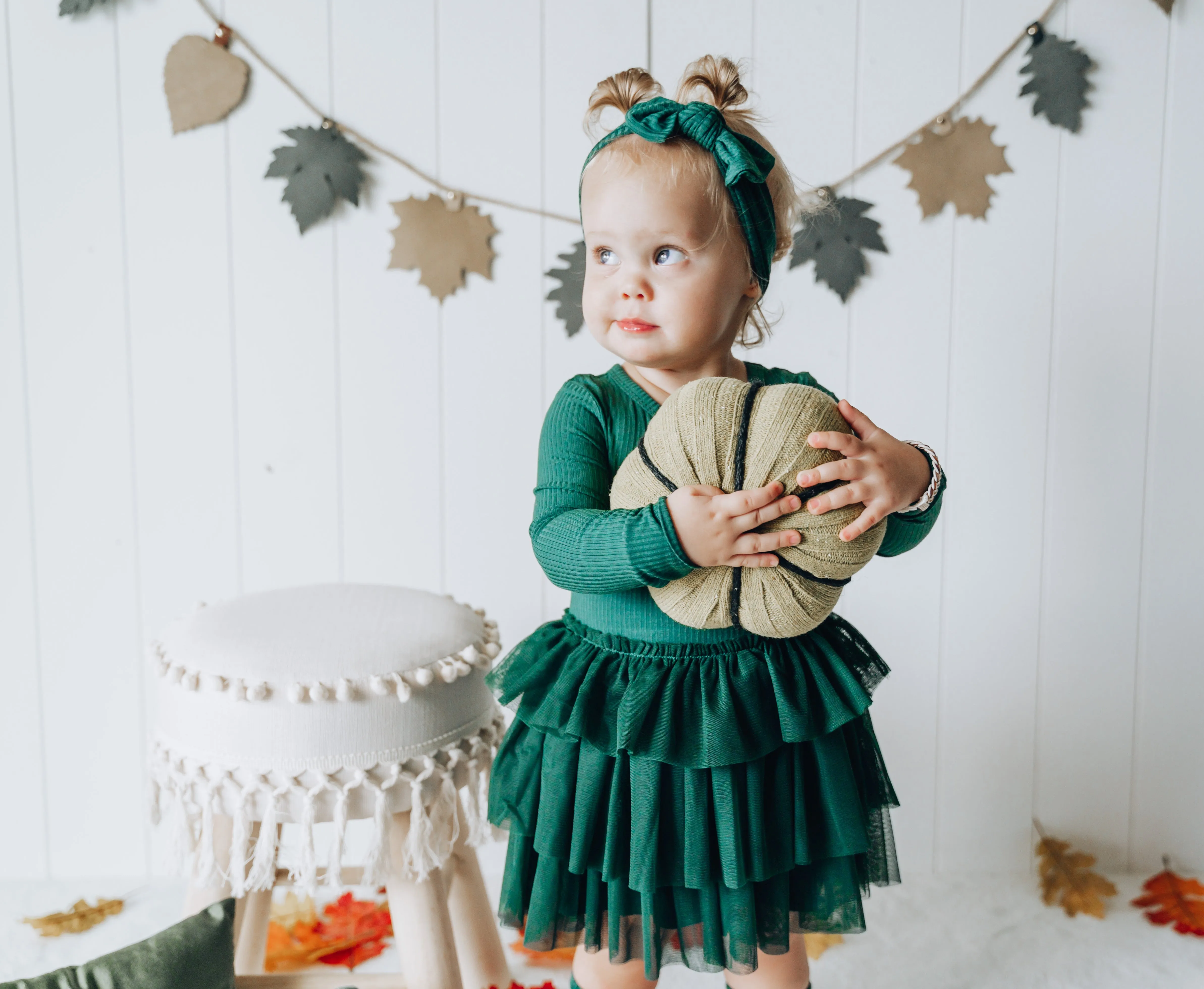 Evergreen Rib Dream Tutu Dress