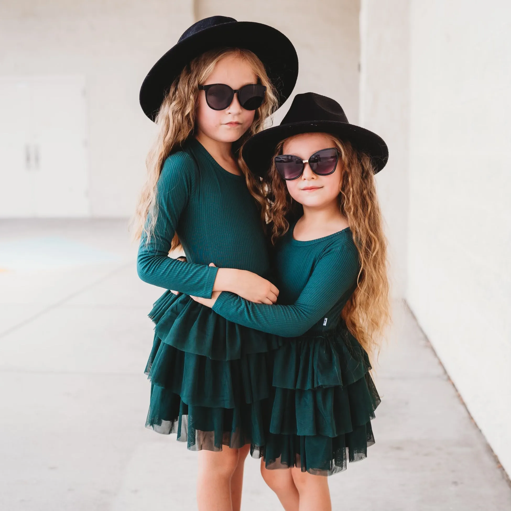 Evergreen Rib Dream Tutu Dress