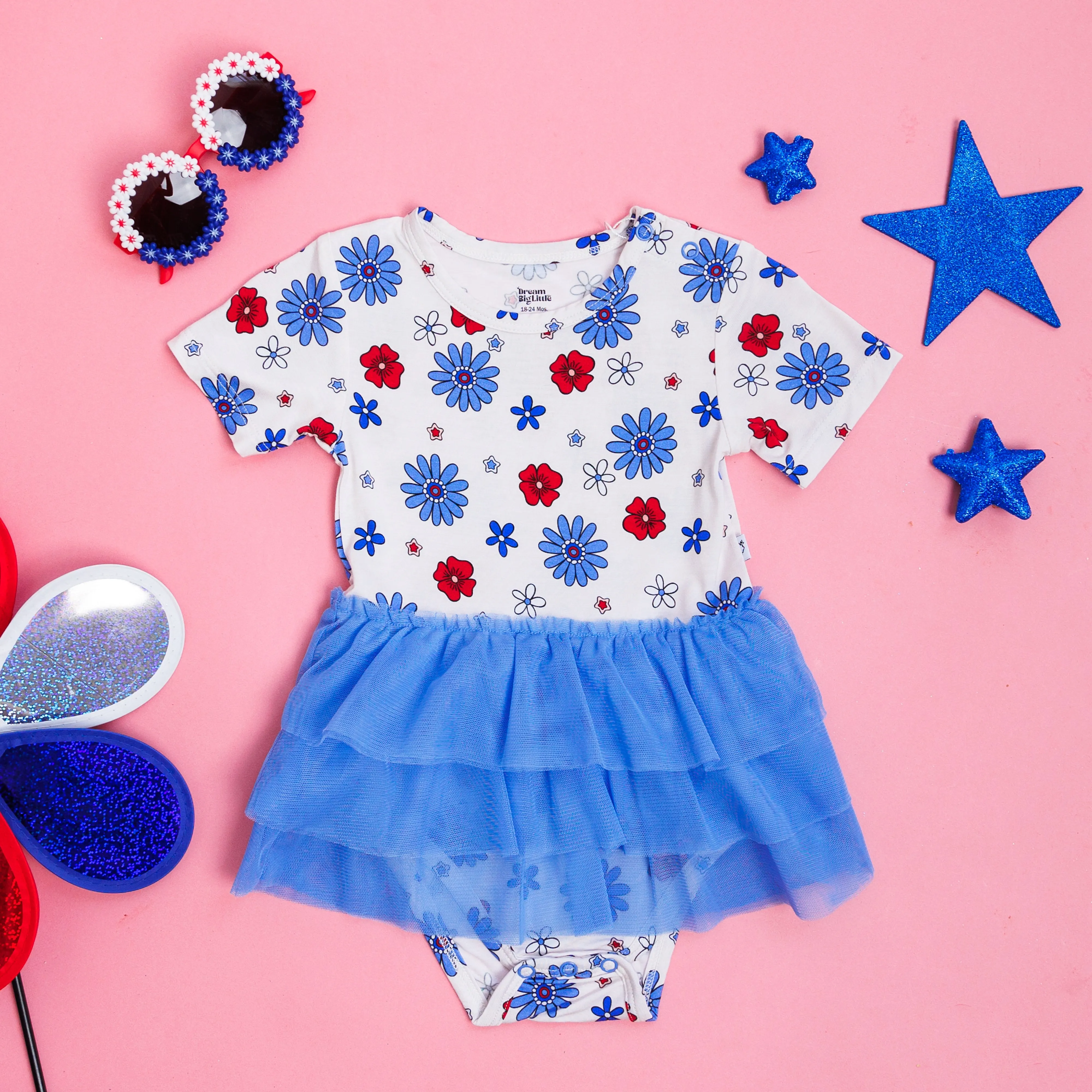 Exclusive Freedom Blooms Dream Tutu Bodysuit Dress