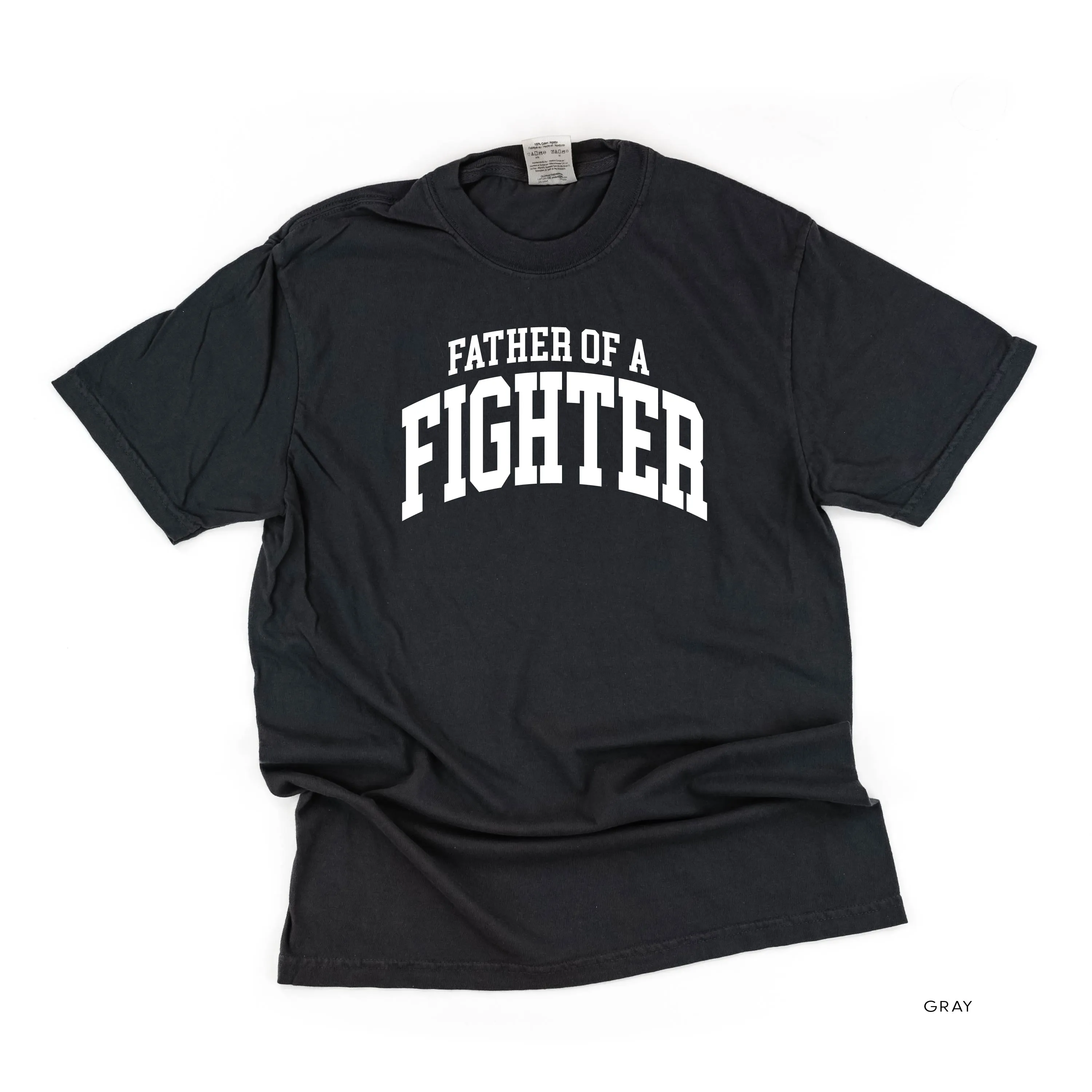 Father of a Fighter - Varsity - SHORT SLEEVE COMFORT COLORS TEE