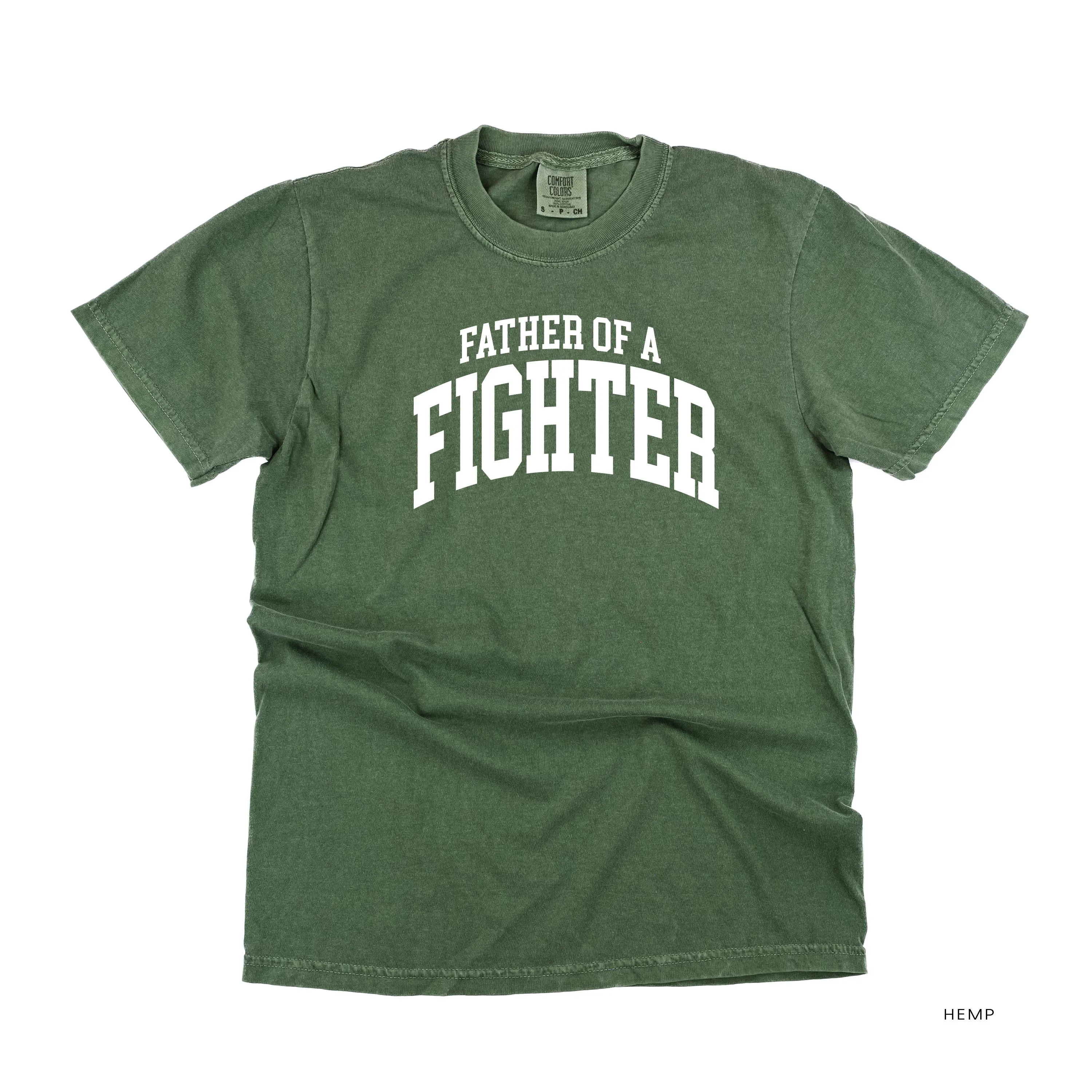 Father of a Fighter - Varsity - SHORT SLEEVE COMFORT COLORS TEE