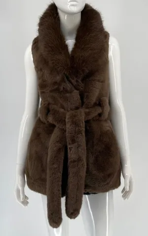 Faux Fur Poncho Vest