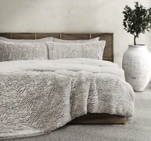 Faux Fur Sherpa Comforter Set Bear