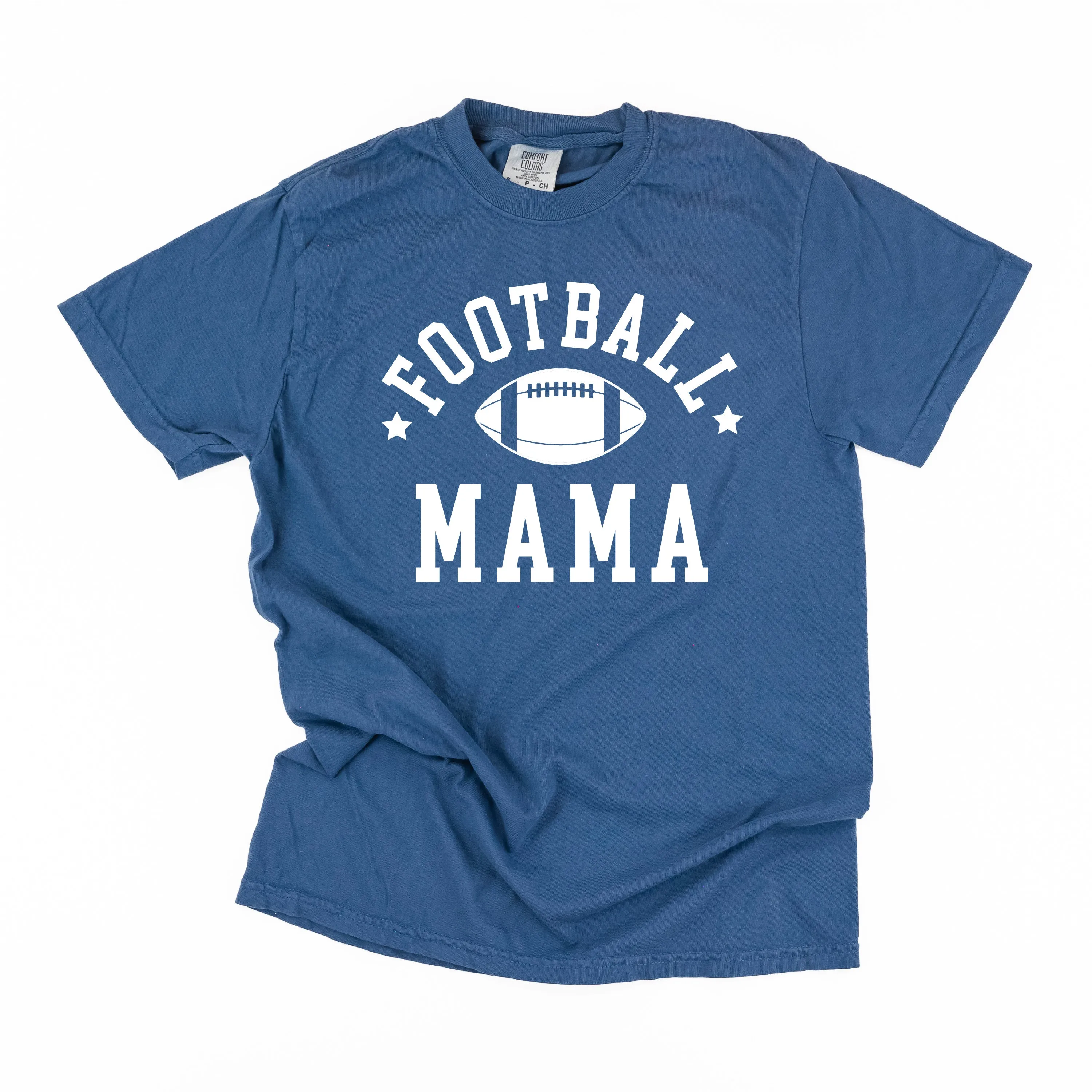 Football Mama (Stars) - SHORT SLEEVE COMFORT COLORS TEE
