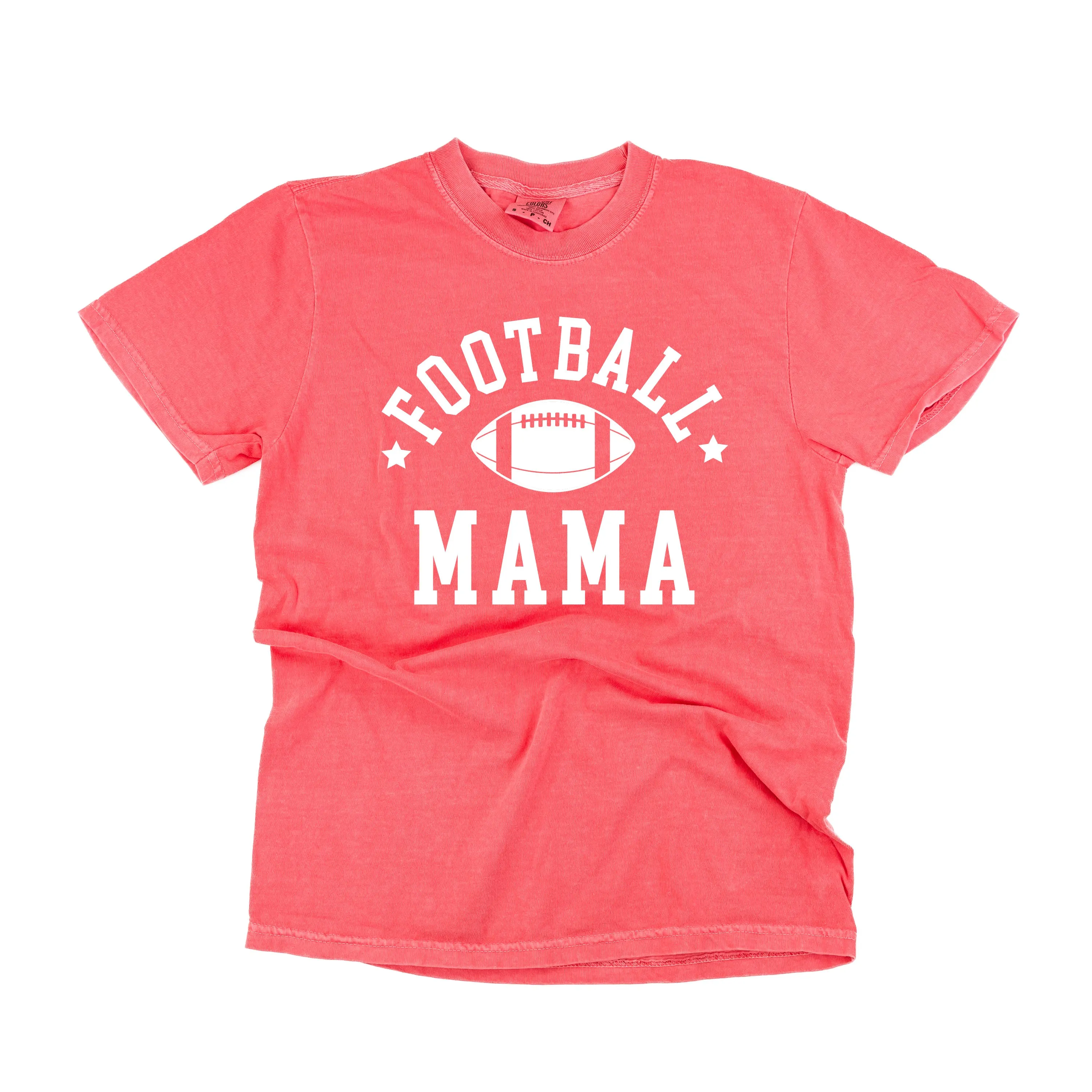Football Mama (Stars) - SHORT SLEEVE COMFORT COLORS TEE