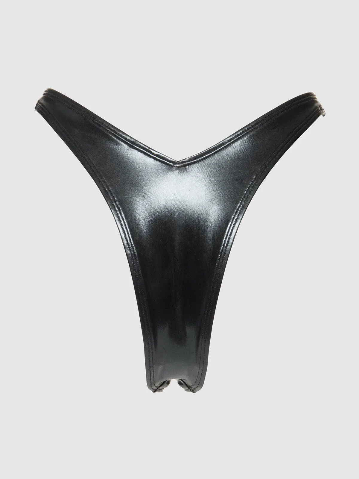 Frederick's Of Hollywood Onyx Swim Tanga Bottom
