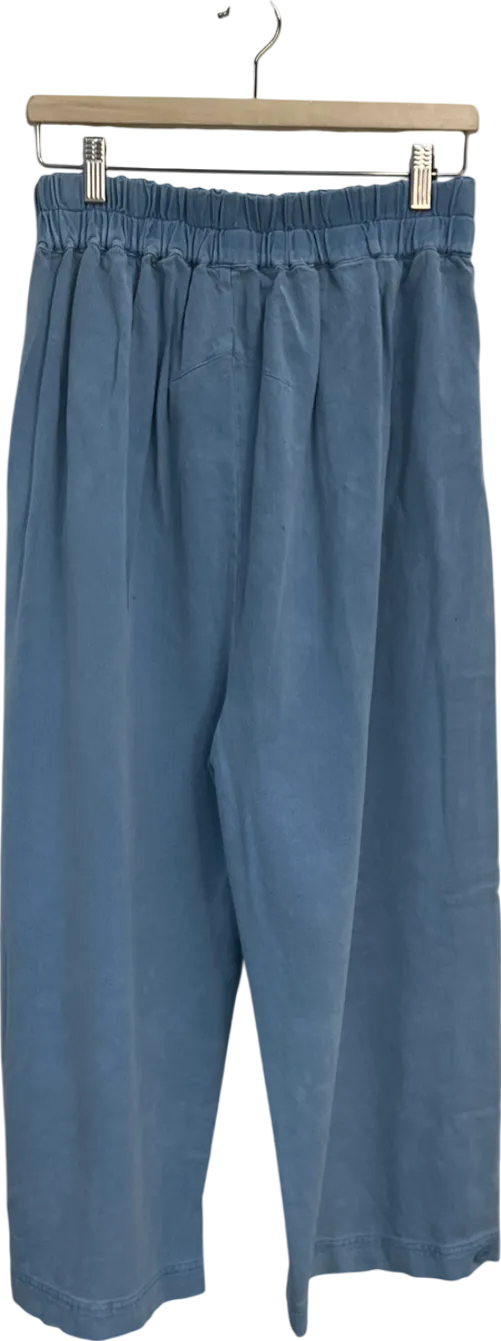 Free People Blue Cool Harbor Wide-leg Trousers UK XS