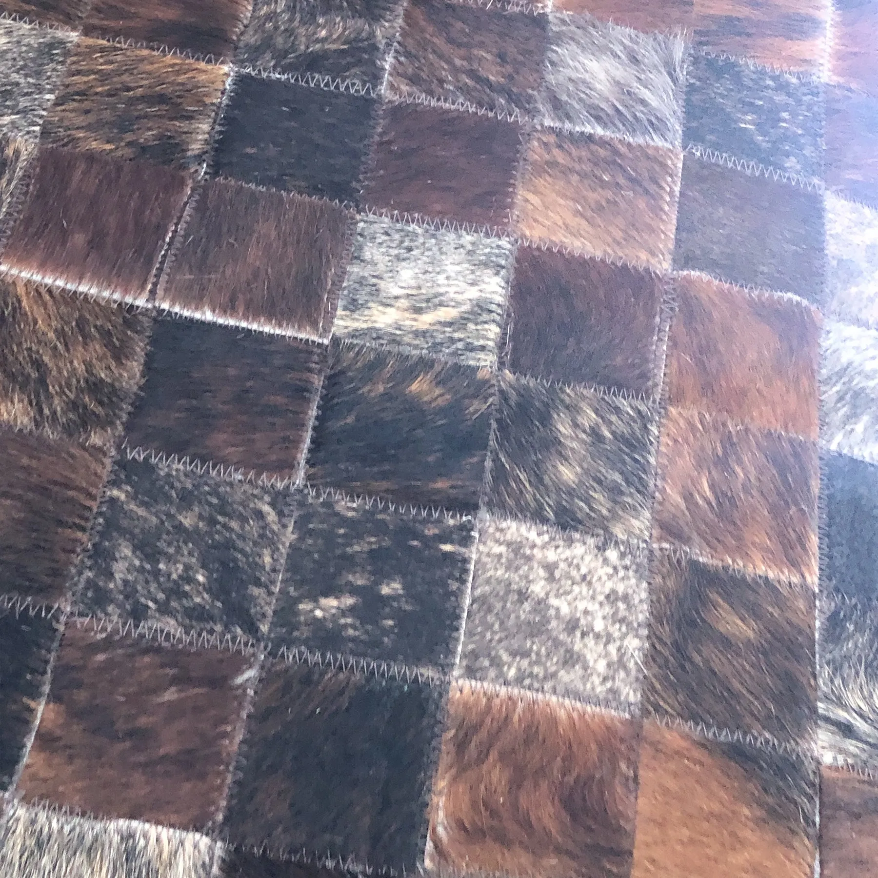 Hand Crafted Leather Rug 4' 11" x 6' 10"