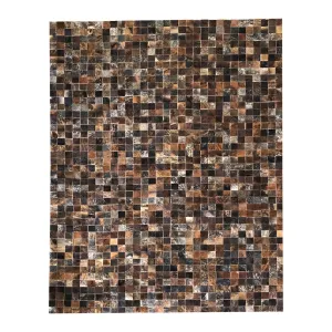 Hand Crafted Leather Rug 4' 11" x 6' 10"