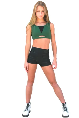 HONEYCUT ADULT HIGH RISE CAMO SLAY SHORTS