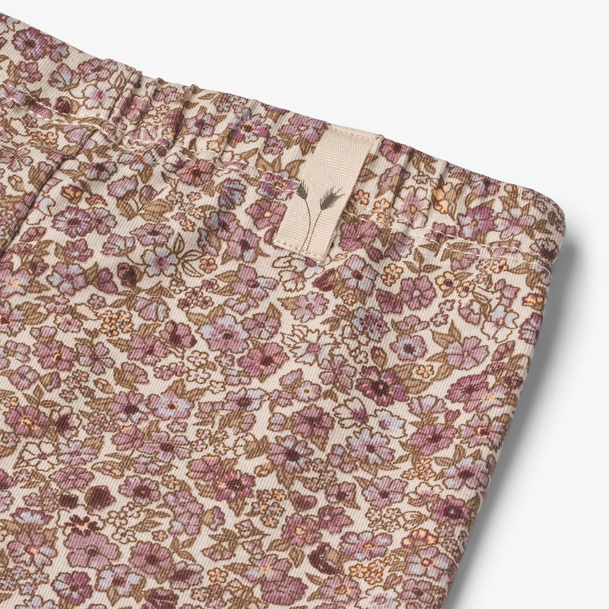 Jersey Leggings Jules | Baby - grey rose flowers