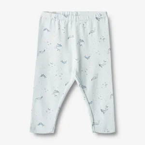 Jersey Pants Silas - light blue whales