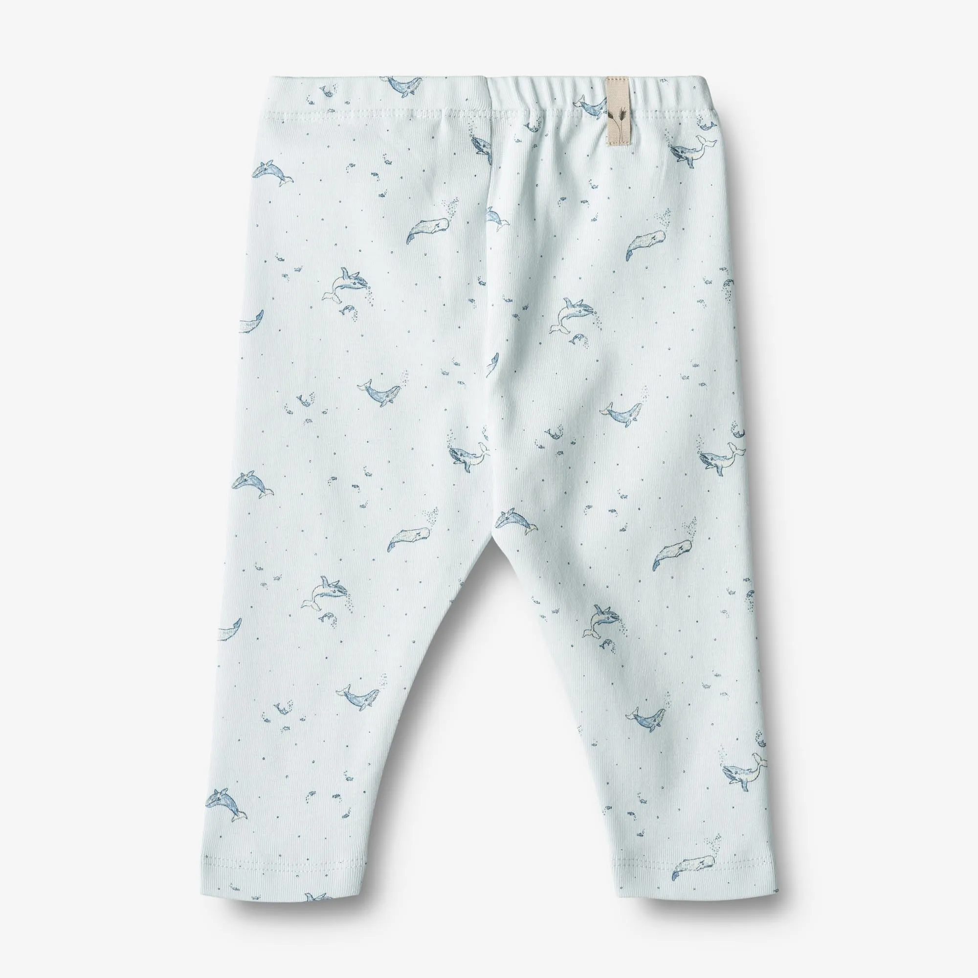 Jersey Pants Silas - light blue whales