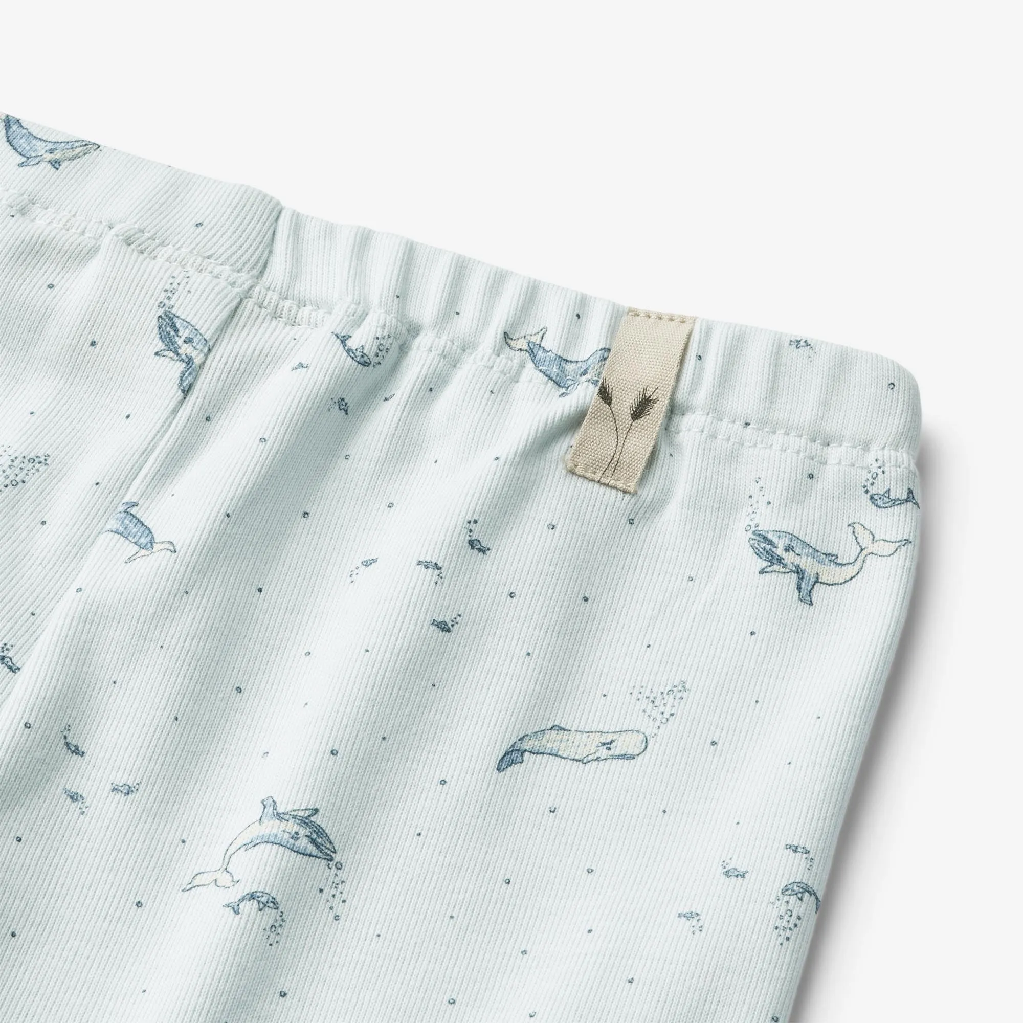 Jersey Pants Silas - light blue whales