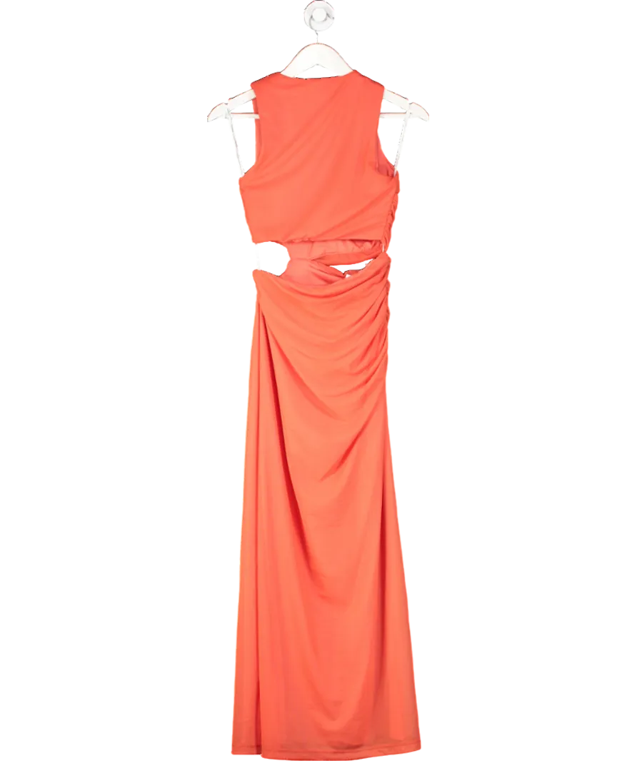 Kookai Orange Bolt Cut Out Dress UK 6