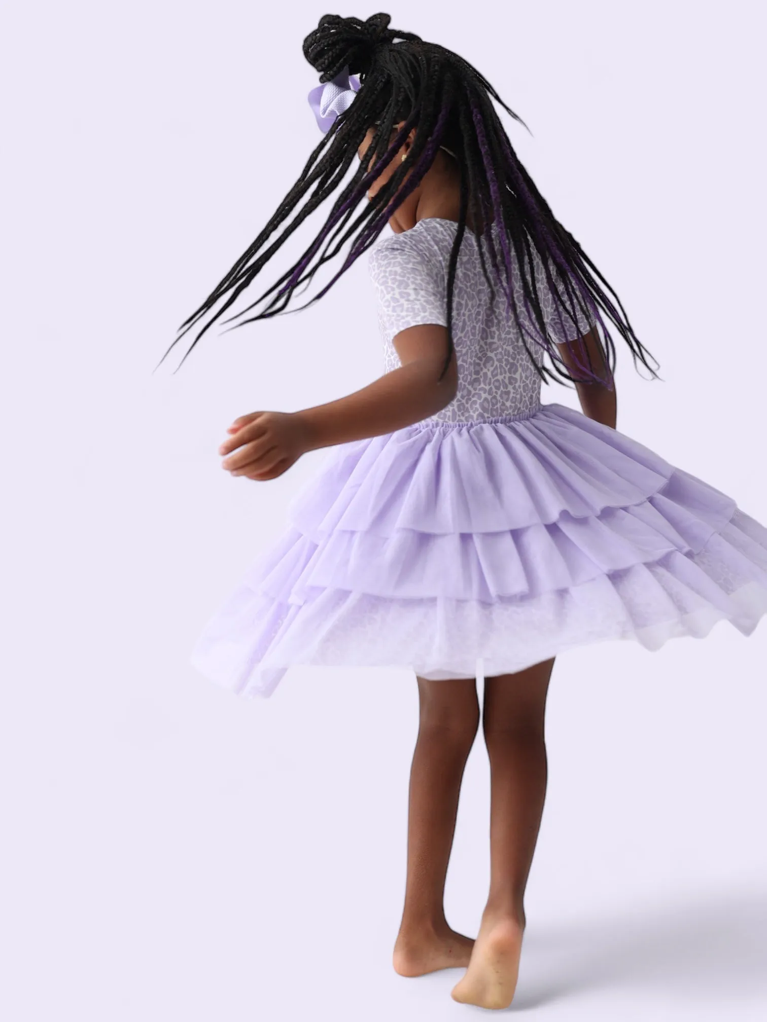 Lavender Leopard Dream Tutu Dress