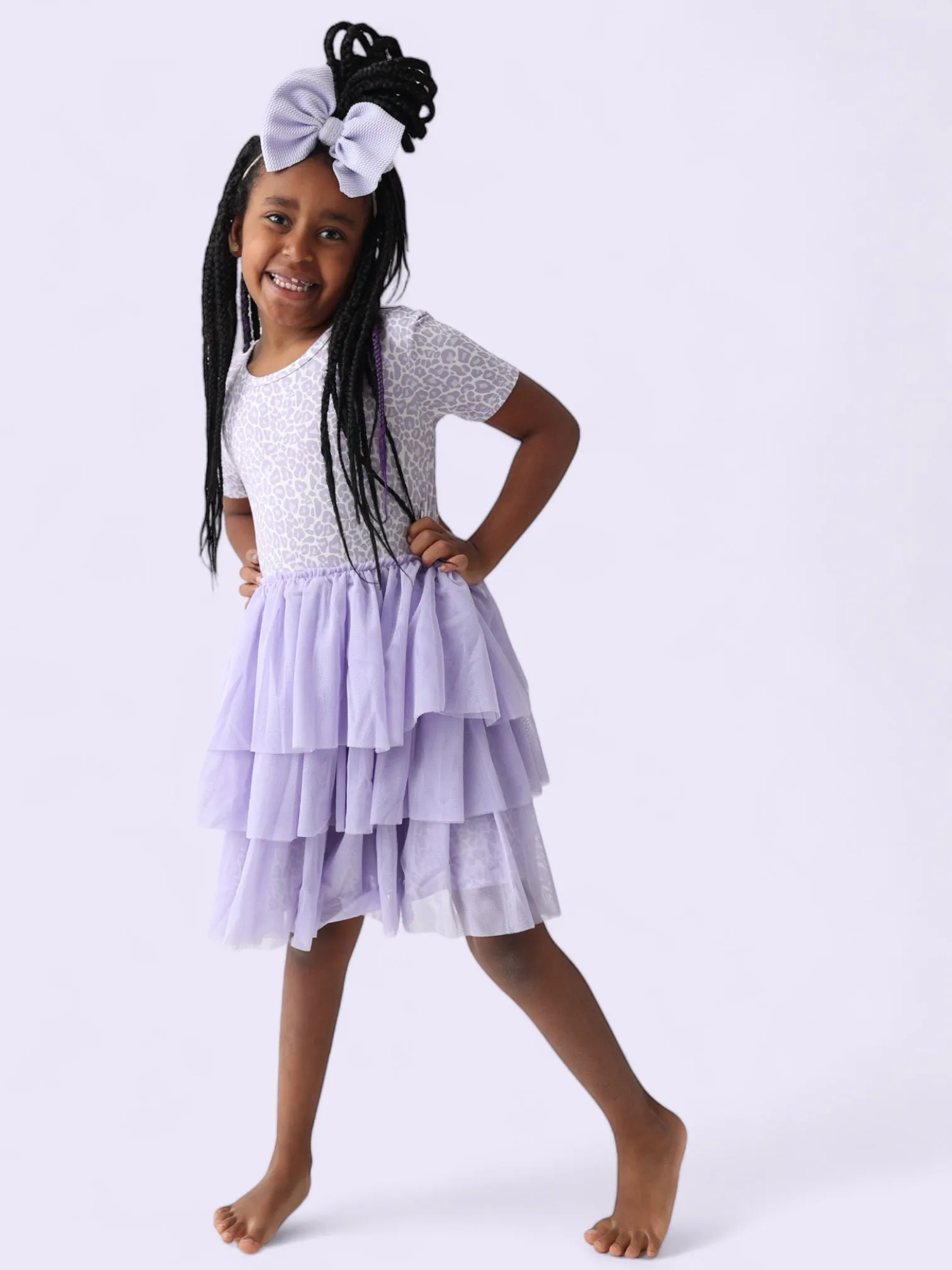 Lavender Leopard Dream Tutu Dress