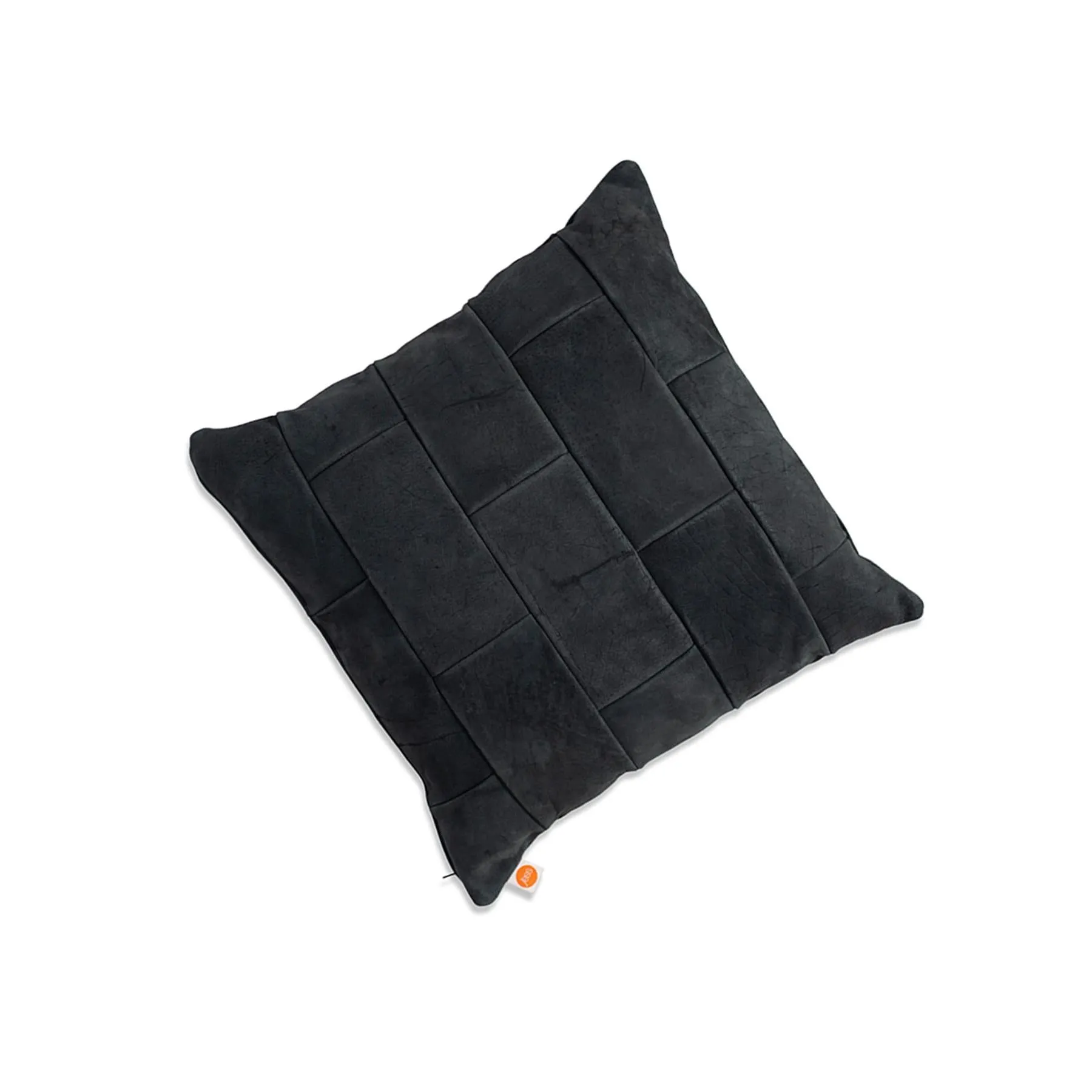 Lewis Pillow - Aurula black leather front
