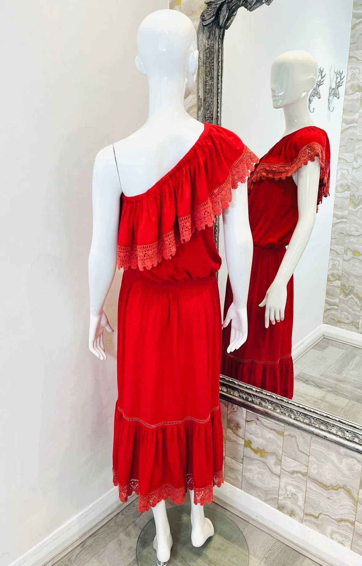 Melissa Odabash One-Shoulder Dress. Size S