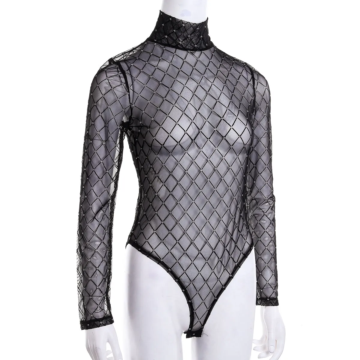 Mesh Sheer Bodysuit – Sparkle and Slay
