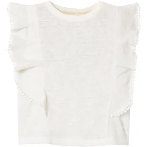 Name It Bright White Haftis Capsleeve Short Blouse