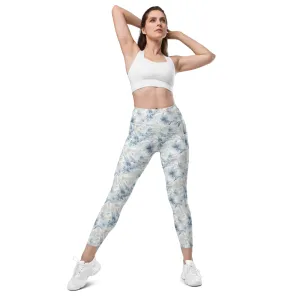 Neutral Toile Tropic leggings with pockets