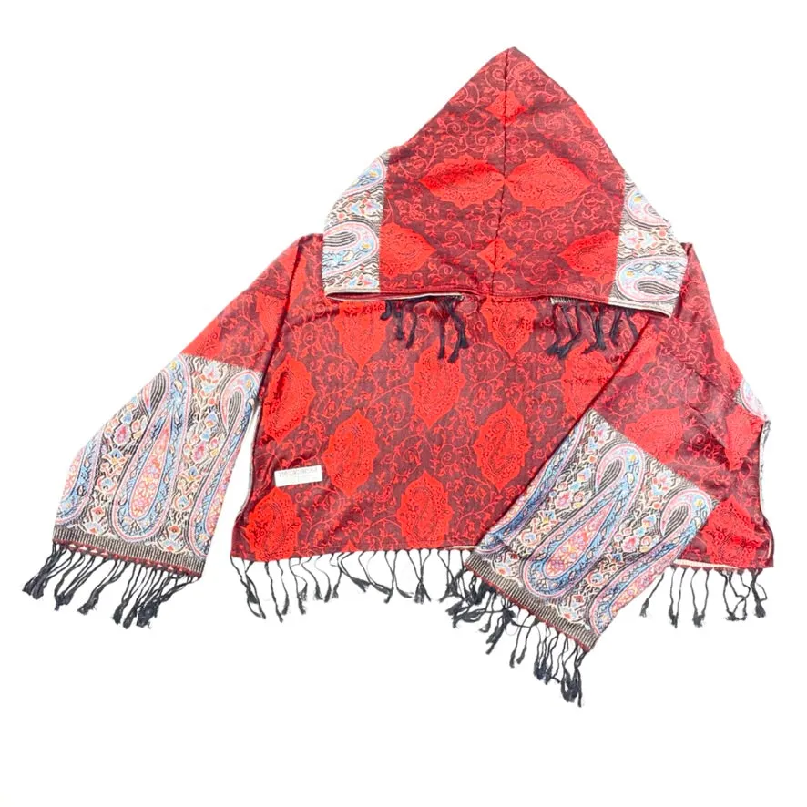 PASH LS CROP TOP - Red & Black