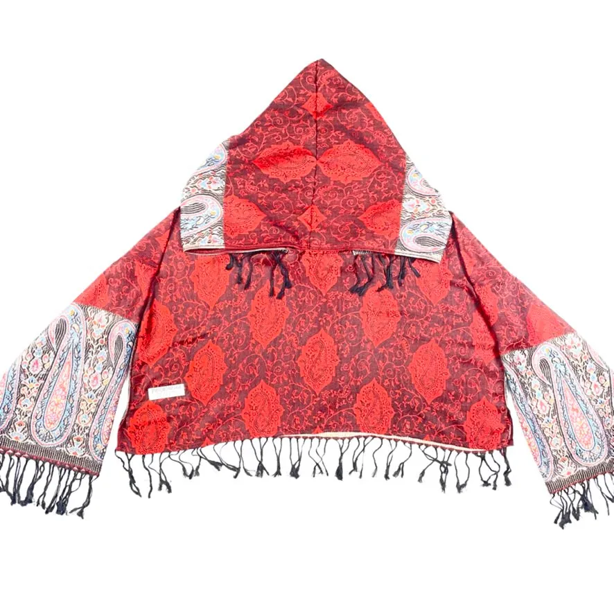 PASH LS CROP TOP - Red & Black