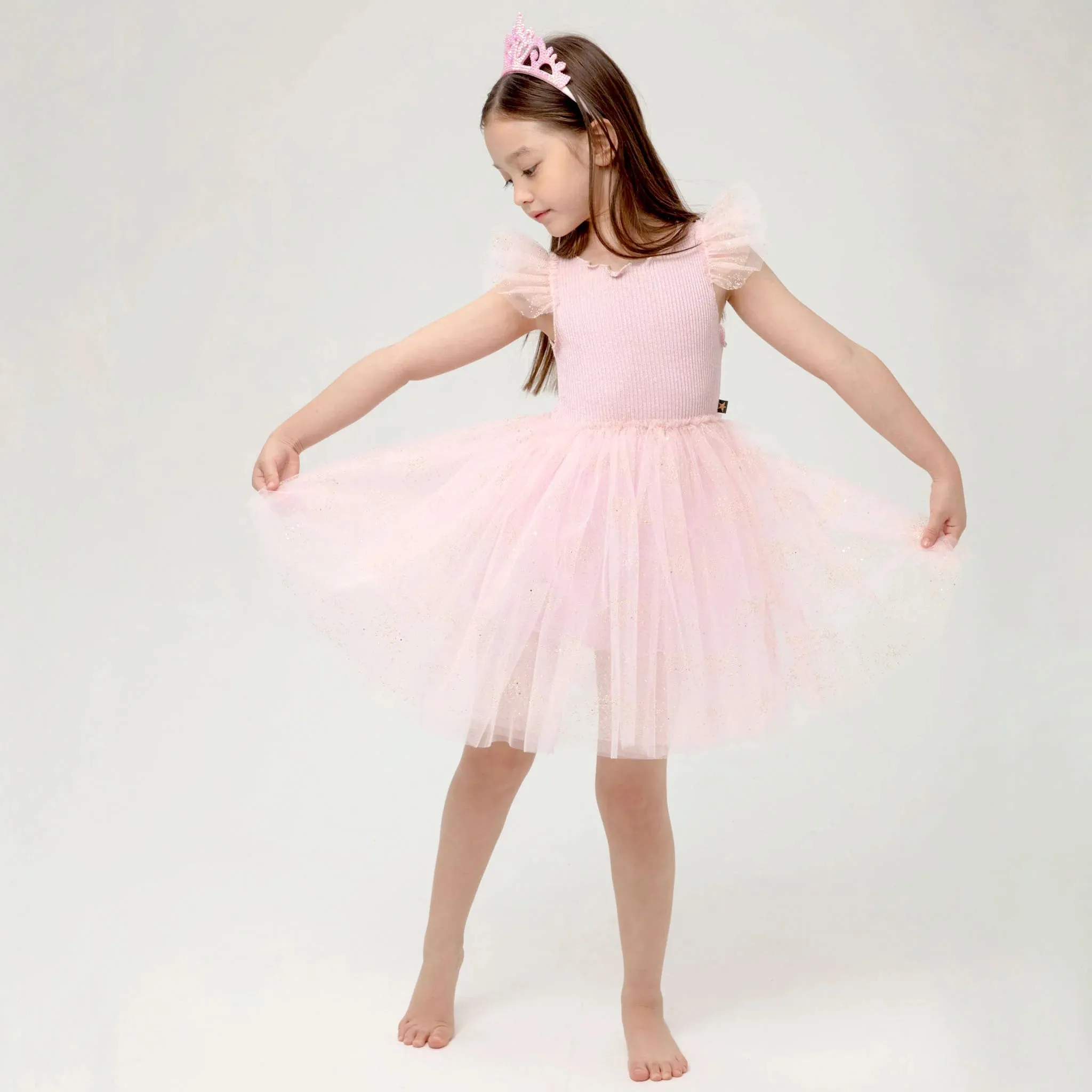 Petite Hailey Grace Jewel Dress in Pink