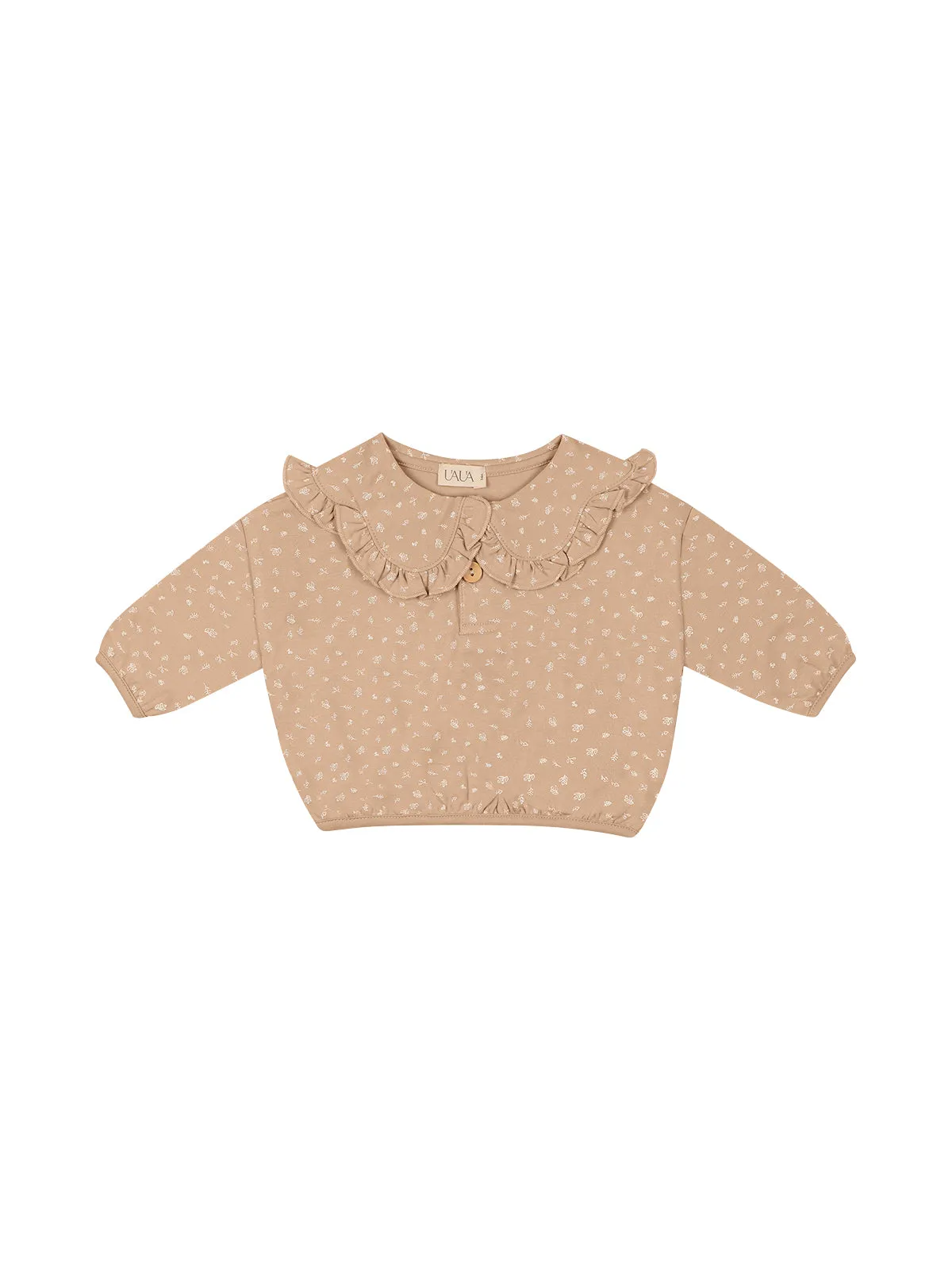 Printed Ruffle Collar Set