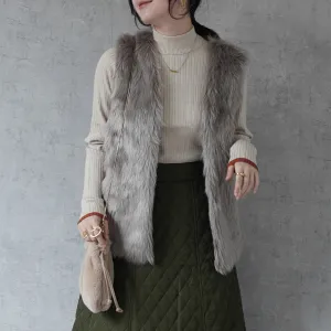 SATO | Long Faux Fur Vest