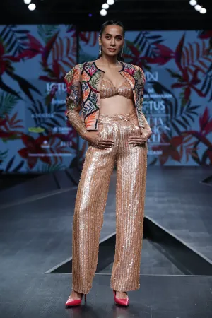 Sequin Pant Jacket Set