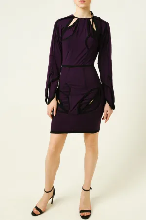 Short dress with cutouts