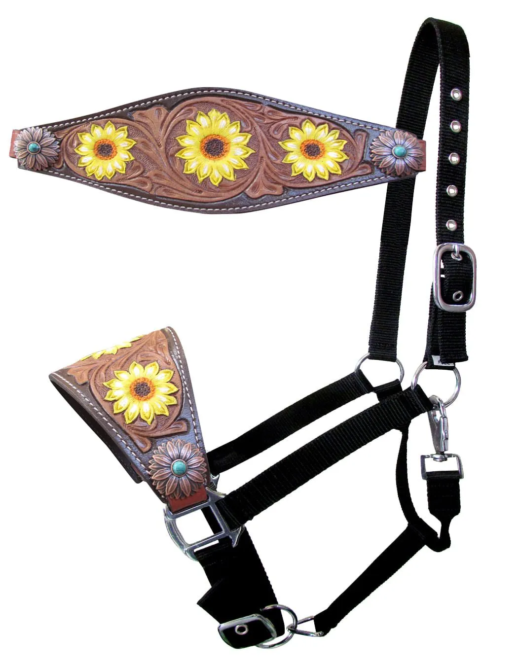 Showman "Sunflower Fields" Bronc Halter